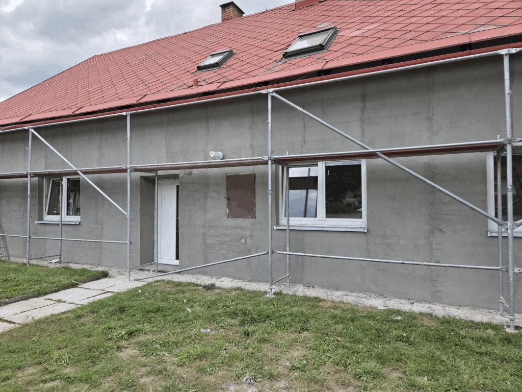 Štuková - "fajnová" omítka domu zvenku