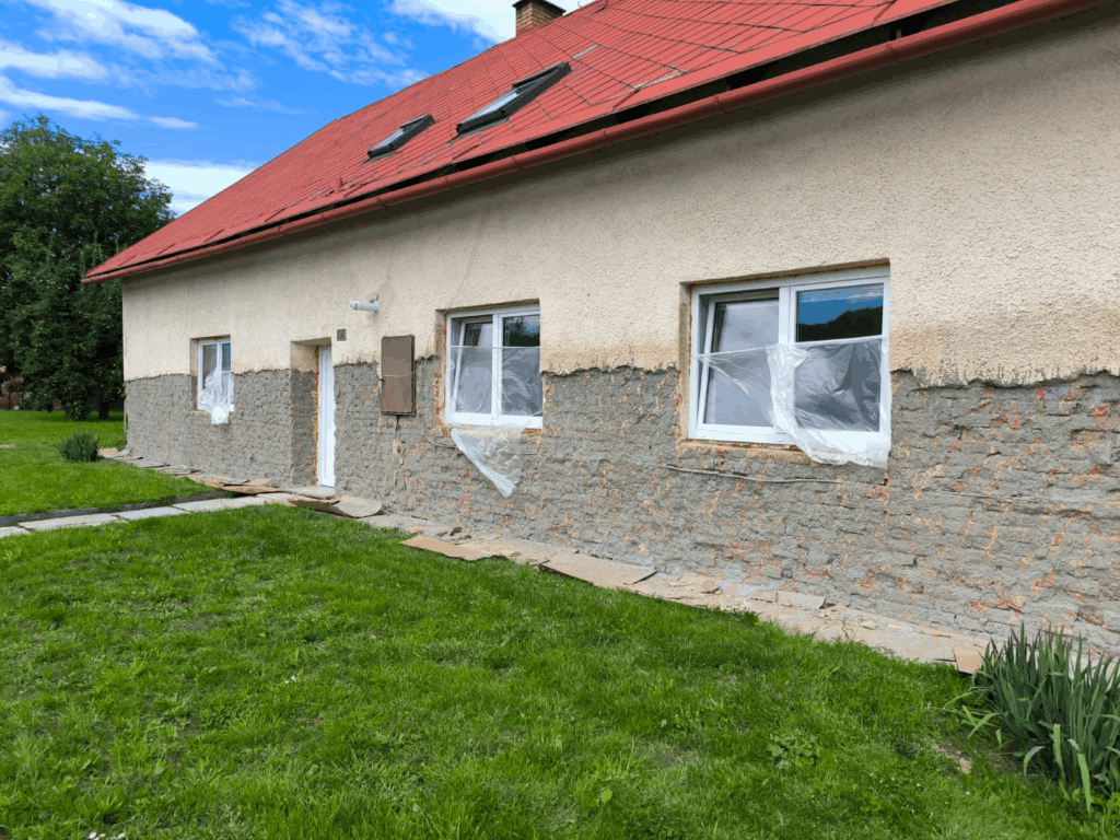 Špric - první omítková vrstva
